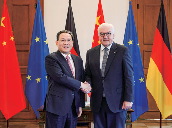Li Qiang met with German President Frank-Walter Steinmeier
